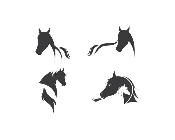 Векторная иллюстрация с логотипом лошади — стоковый вектор