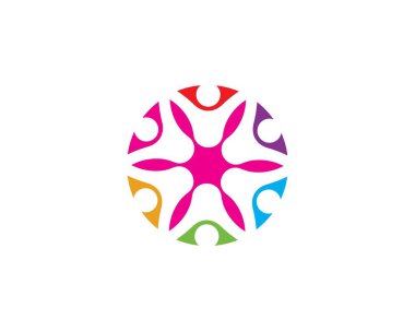 Evlat Edinme ve Toplum Bakımı Logo şablonu vektörü