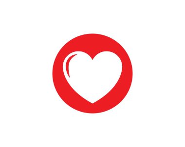 Aşk logo vektör resimleme tasarımı 