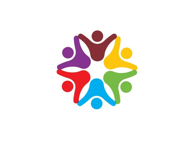 Adoptie en gemeenschapszorg Logo template vector — Stockvector
