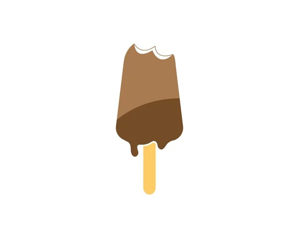 Modello vettoriale logo gelato — Vettoriale Stock