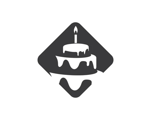 Ciasto logo wektor ilustracja — Wektor stockowy