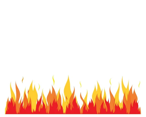 Brand vlam Logo sjabloon vector pictogram olie-, gas- en energiemarkt logo — Stockvector