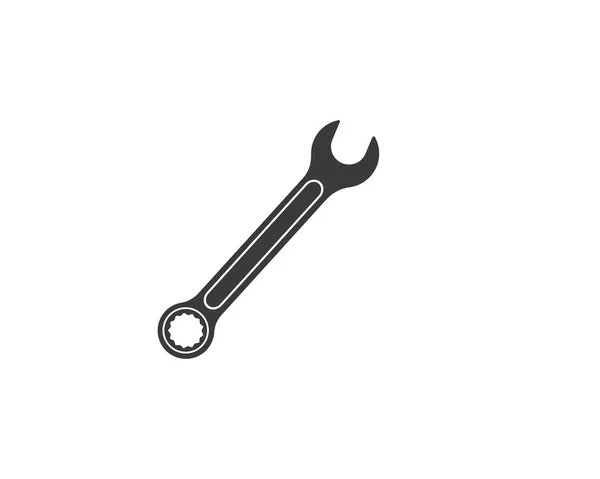 Вектор иконки гаечного ключа для иллюстрации автомобильного сервиса — стоковый вектор