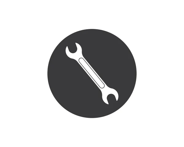 Wrench icon vector of automotive service illustration — Stock Vector