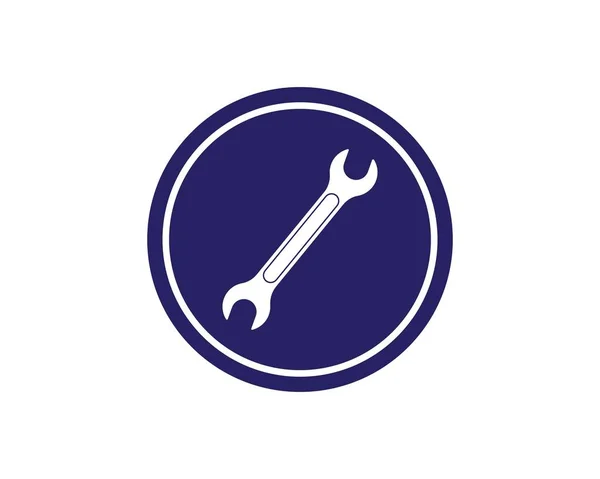 Skiftnyckel ikon vektor för bilservice illustration — Stock vektor