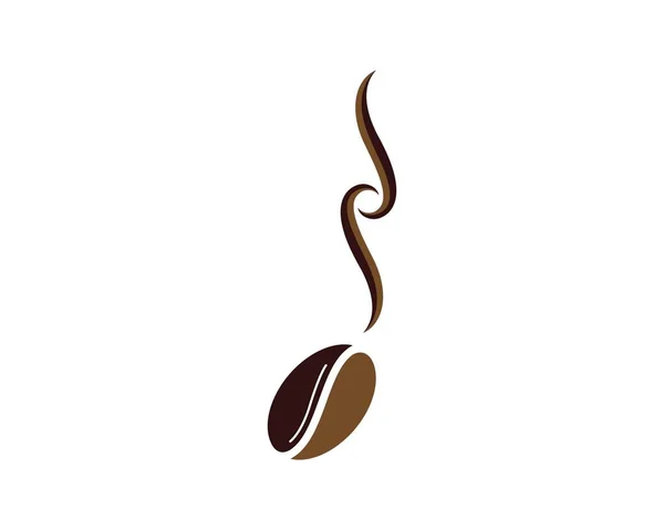 Kaffebönor logotyp Mall vektor ikon — Stock vektor