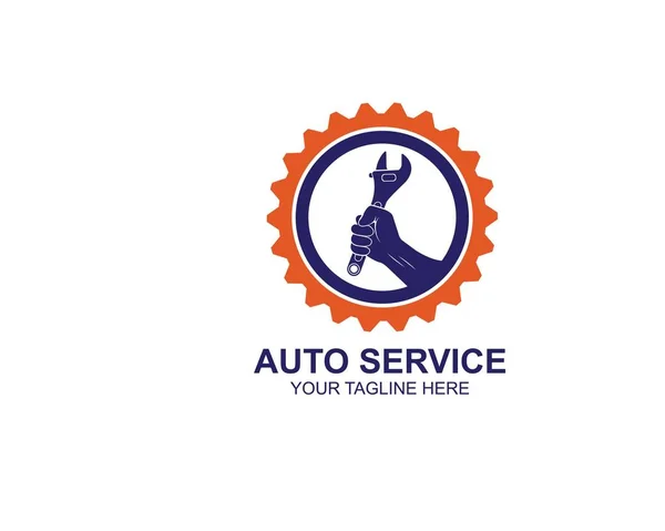 Vetor de ícone chave de ilustração de serviço automotivo — Vetor de Stock