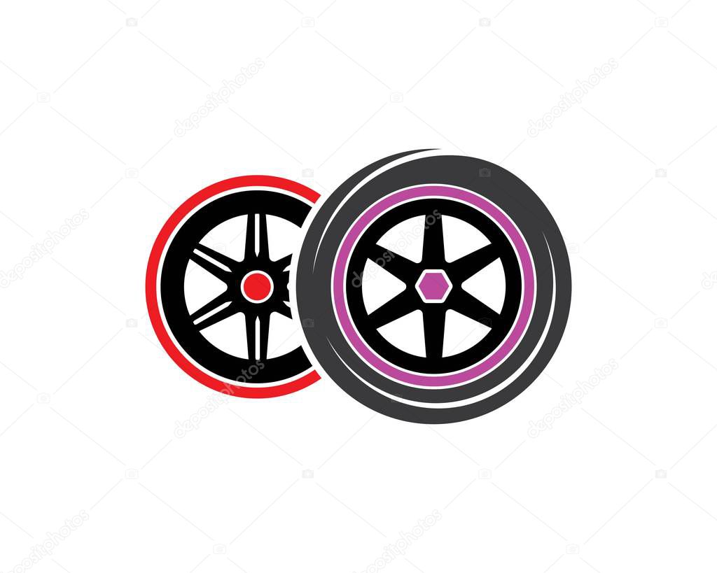 Tire illustration vector template