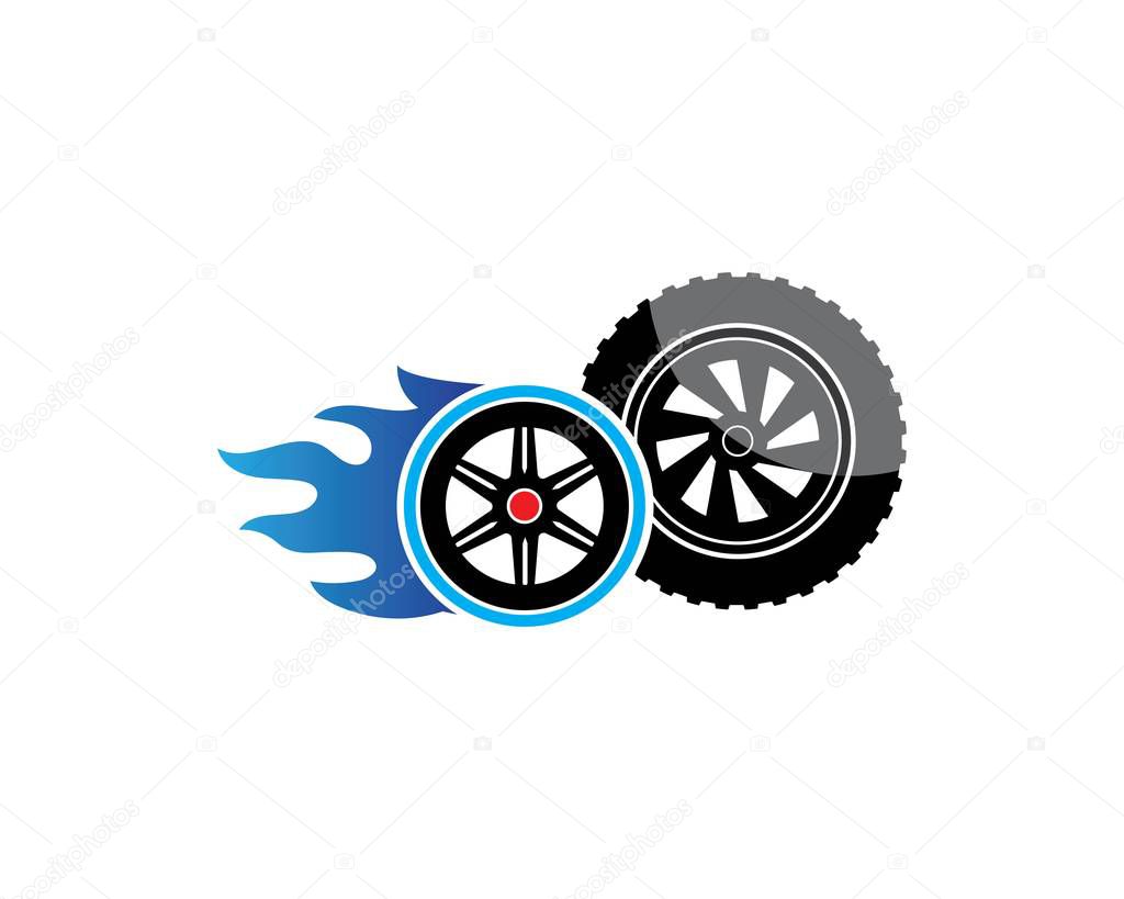 Tire illustration vector template