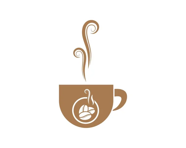 Кавова чашка Логотип Шаблон Векторна піктограма — стоковий вектор