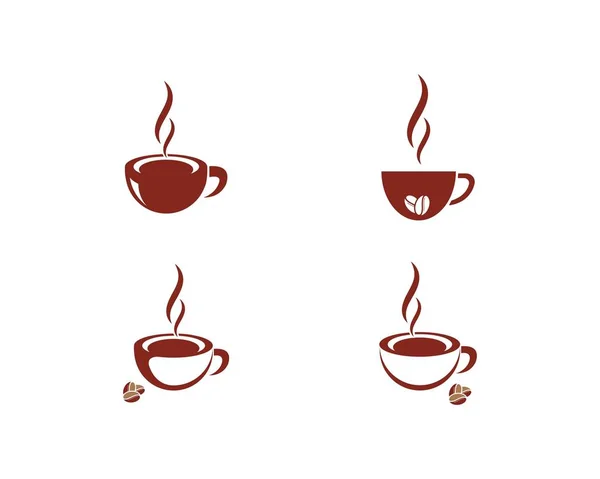 Значок вектора логотипа чашки кофе — стоковый вектор