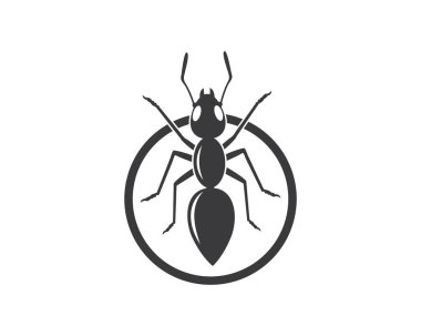 karınca logo simgesi vektör illüstrasyon tasarımı