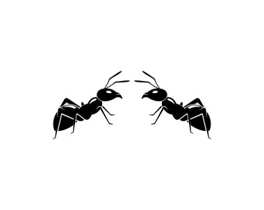 Ant Logo şablon vektör illüstrasyon 