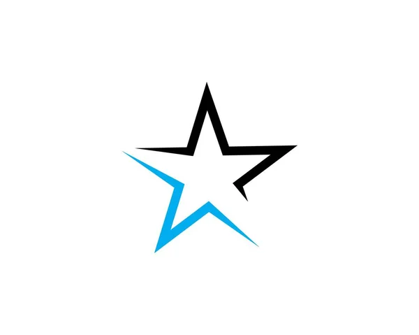 Imagem do ícone do vetor do modelo do logotipo da estrela — Vetor de Stock