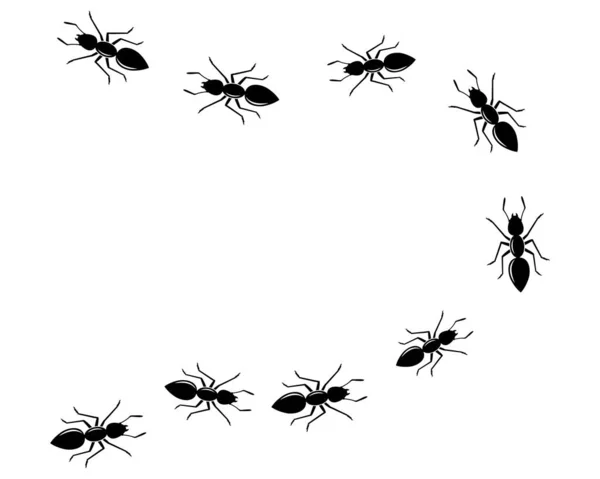 Ant logo icono vector ilustración diseño — Archivo Imágenes Vectoriales