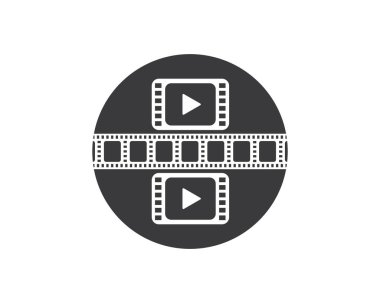  film festivali Şablon vektör illüstrasyon 
