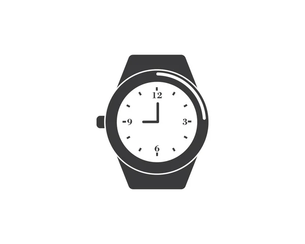 Armbandsur ikon vektor mall design — Stock vektor