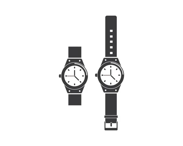 Armbandsur ikon vektor mall design — Stock vektor