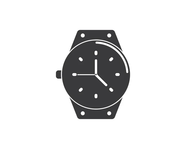 Diseño de plantilla de vector icono de reloj de pulsera — Archivo Imágenes Vectoriales