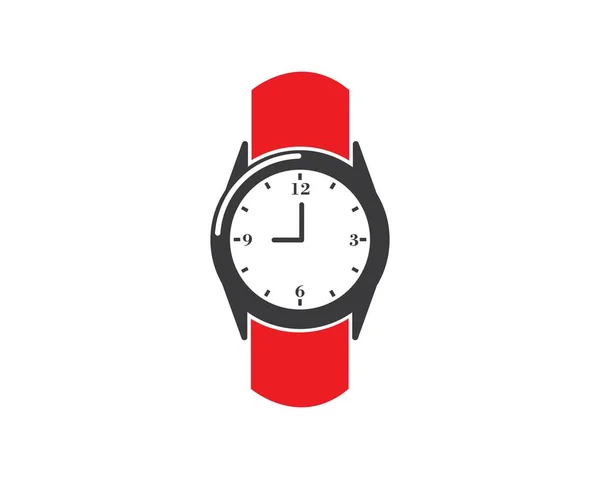 Diseño de plantilla de vector icono de reloj de pulsera — Vector de stock