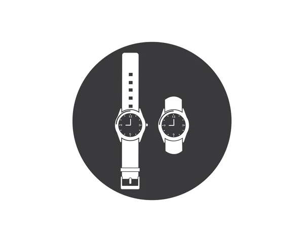 Diseño de plantilla de vector icono de reloj de pulsera — Archivo Imágenes Vectoriales