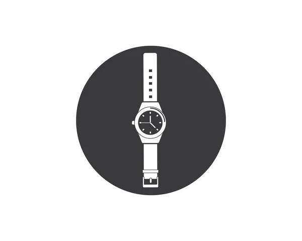 Diseño de plantilla de vector icono de reloj de pulsera — Vector de stock