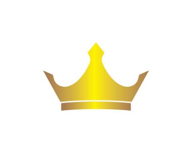 Crown logo ikonu vektör illüstrasyonu