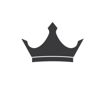 Crown logo ikonu vektör illüstrasyonu