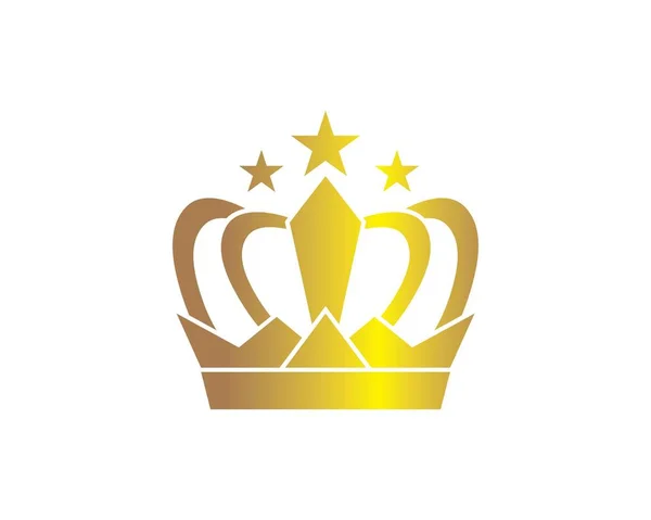 Crown logo pictogram vector illustratie — Stockvector