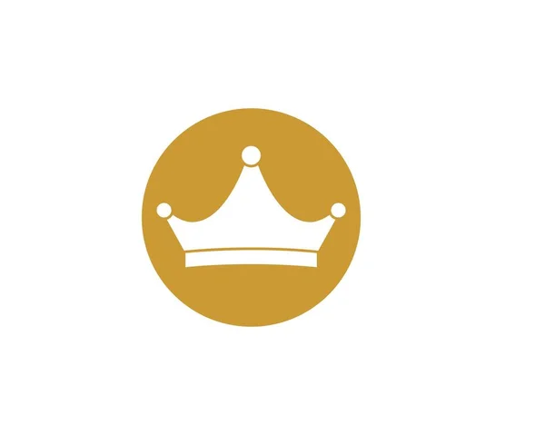 Crown logo pictogram vector illustratie — Stockvector