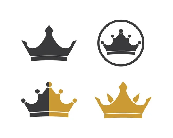 Crown logo ikonu vektör illüstrasyonu — Stok Vektör