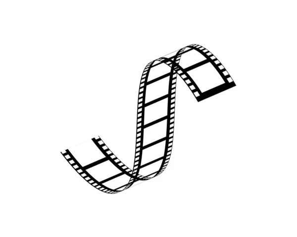 Filmstreifen Logo Vorlage Vektor Illustration — Stockvektor