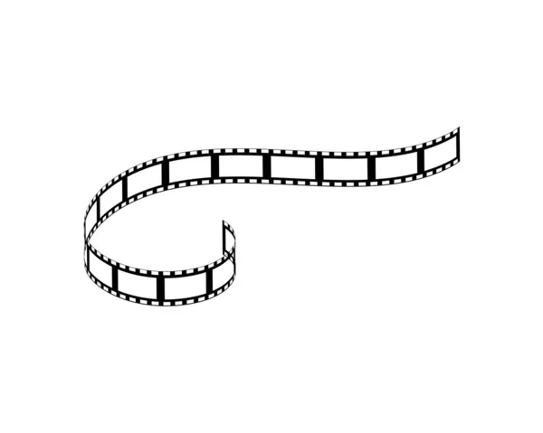Ilustração do vetor do molde do logotipo do filmstrip — Vetor de Stock