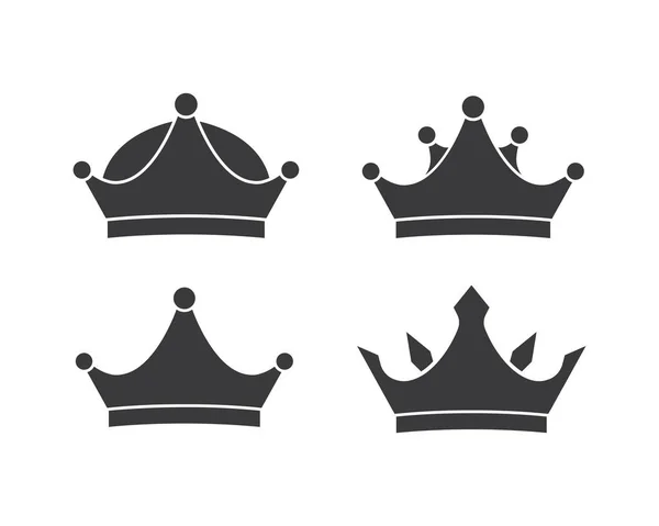 Crown logo pictogram vector illustratie — Stockvector