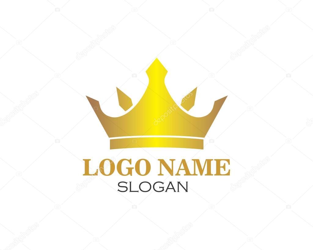 Crown logo icon vector illustration design