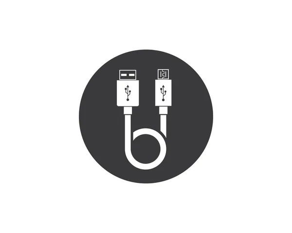 Usb icono vector ilustración — Archivo Imágenes Vectoriales