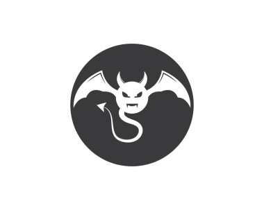 Şeytan logo vektör