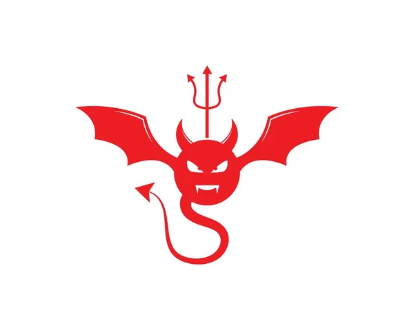 Logo du diable vecteur — Image vectorielle