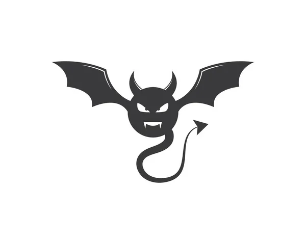 Devil logo vector — Stock Vector