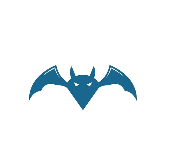 Bat ilustration logo vektorové ikony — Stockový vektor