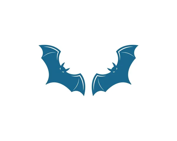 Bat ilustration logo vektorové ikony — Stockový vektor