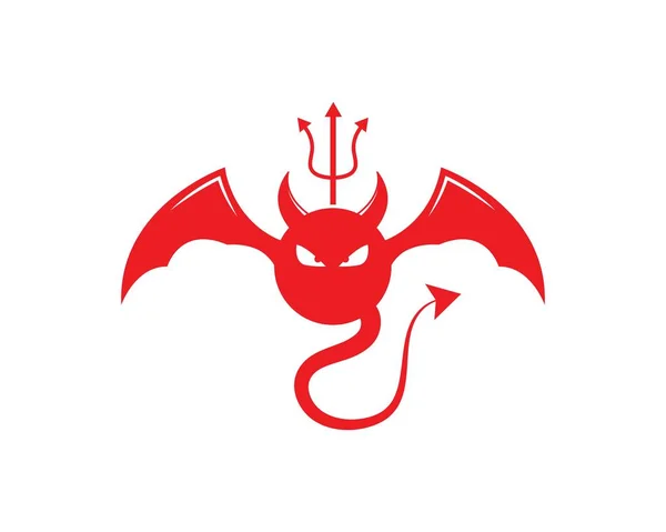 Diabo logotipo vetor —  Vetores de Stock