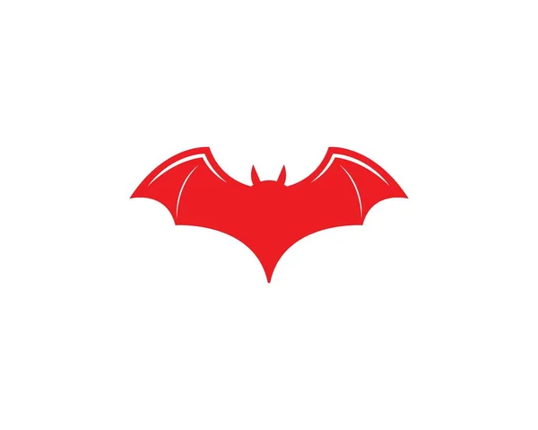 Bat Illustration Vektor Symbol Logo — Stockvektor