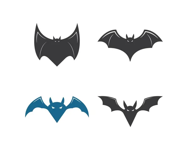 Logotipo do ícone do vetor ilustração morcego — Vetor de Stock