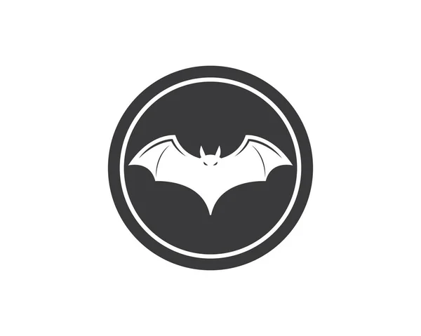 Bat ilustration vector icon logo — Stock Vector