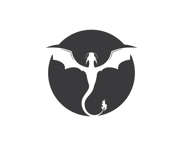 Logo Dragon plantilla vector — Archivo Imágenes Vectoriales