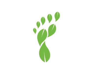 ayak ilustration Logo vektör iş masajı için, terapist