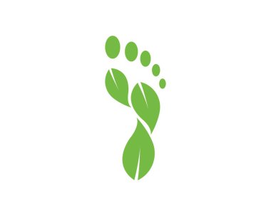 ayak ilustration Logo vektör iş masajı için, terapist