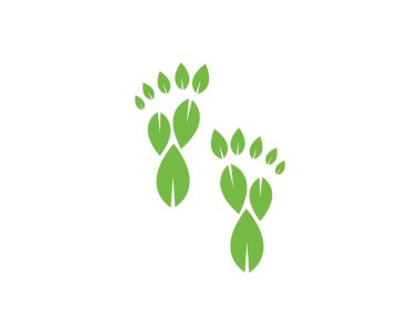 ayak ilustration Logo vektör iş masajı için, terapist